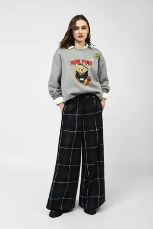Dixie Pantalones anchos a cuadros
