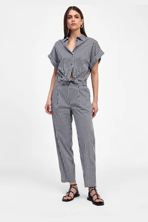Dixie Pantalones anchos a cuadros