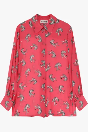 Dixie Camisa con estampado de leopardo