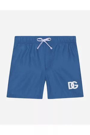 Dolce & Gabbana Hombre Shorts de baño - Bañador Bóxer De Nailon Con Estampado Del Logotipo Dg - Hombre Moda Baño 12/18 Months
