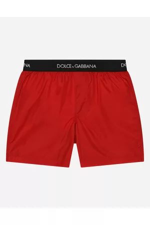 Dolce & Gabbana Hombre Shorts de baño - Boxer De Baño De Nailon Con Logotipo En El Elástico - Hombre Moda Baño 2