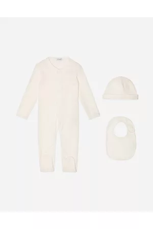 Dolce & Gabbana Niños Conjuntos de ropa - Set De Regalo De 3 Piezas Con Logotipo Dg En Jacquard - Hombre Set Regalo Y Body 0/3 Months