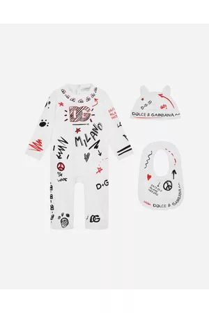 Dolce & Gabbana Niños Conjuntos de ropa - Conjunto Regalo 3 Piezas Estampado Grafiti - Hombre Set Regalo Y Body 6/9