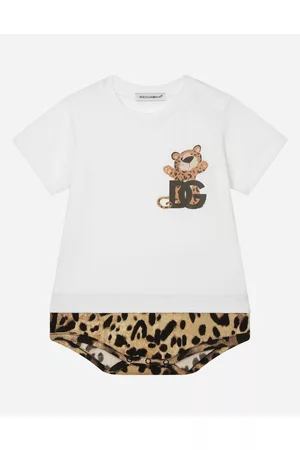 Dolce & Gabbana Niños Conjuntos de ropa - Pelele De Punto Con Estampado Baby Leo - Hombre Set Regalo Y Body 0/3 Months