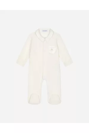 Dolce & Gabbana Niños Conjuntos de ropa - Pelele De Interlock Detalles De Raso Duquesa - Hombre Set Regalo Y Body 0/3 Months