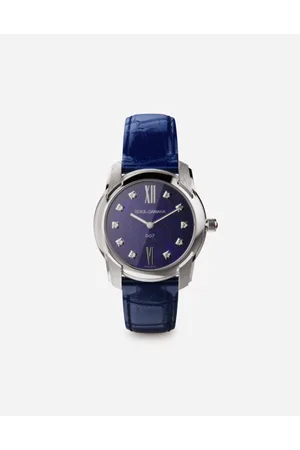 Dolce & Gabbana Dg7 Watch In Steel With Lapis Lazuli And Diamonds - Mujer Relojes Onesize