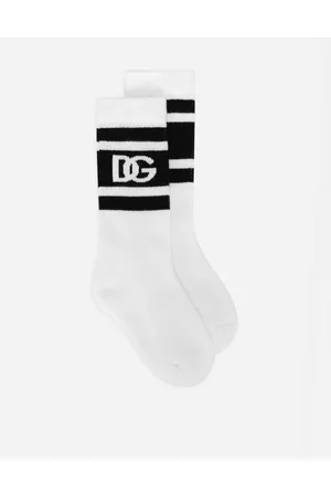 Dolce & Gabbana Calcetines De Punto Elástico Con Logotipo Dg - Hombre Accesorios Multicolor Algod�n S