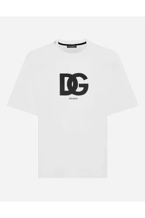 Dolce & Gabbana Camiseta De Algodón Con Estampado Logotipo Dg - Hombre Camisetas Y Polos Algod�n 46