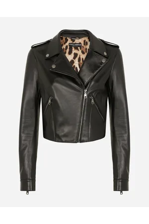 Dolce & Gabbana Chupa De Cuero Con Alamares - Mujer Abrigos Y Chaquetones 46
