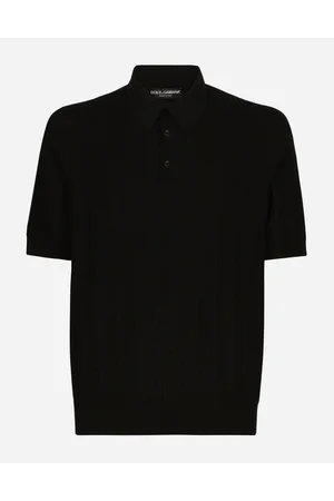 Dolce & Gabbana Pull Polo En Soie Jacquard À Logo Dg - Hombre Prendas De Punto Negro Seda 56