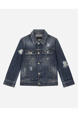 Dolce & Gabbana Washed Denim Jacket With Rips - Mujer Abrigos Y Chaquetones Denim 2 Years