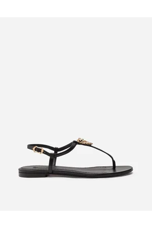 Dolce & Gabbana Sandalias Devotion De Napa - Mujer Zapatos Planos Piel 36.5