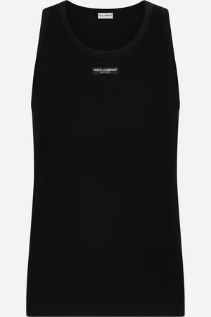 Dolce & Gabbana Two-way Stretch Cotton Tank Top With Logo Label - Hombre Ropa Interior Y Ropa De Casa Algod�n 3