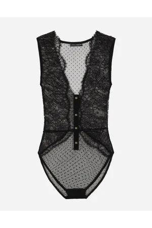 Dolce & Gabbana Bodi Escotado De Encaje - Mujer Lingerie 1