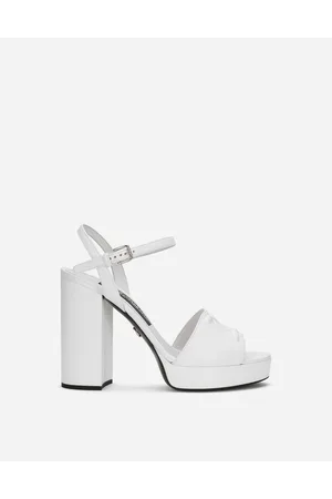 Dolce & Gabbana Sandalia De Plataforma En Piel De Becerro - Mujer Sandalias Y Cuñas Piel 38.5