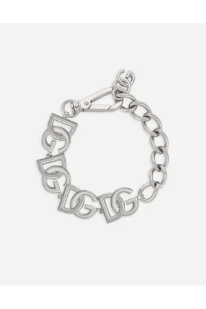 Dolce & Gabbana Pulsera Con Logotipos Dg - Hombre Bisutería Metal Onesize