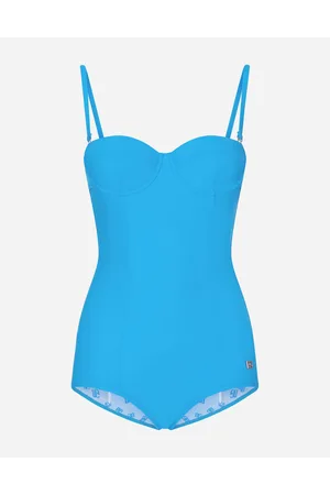 Dolce & Gabbana Bañador Entero Balconette - Mujer Moda Baño Turquesa Punto 1