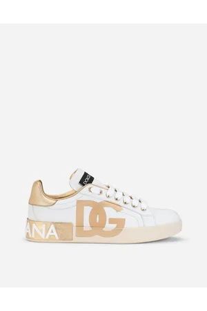 Dolce & Gabbana Zapatilla Portofino De Piel De Becerro Con Logotipo Dg - Mujer Zapatillas 40.5