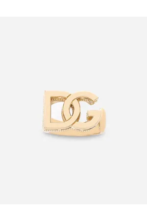 Dolce & Gabbana Logo Ring In Yellow 18kt Gold - Mujer Anillos Dorado 50