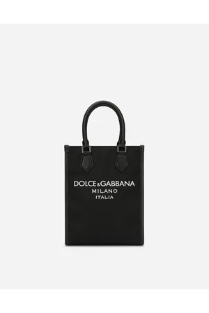 Dolce & Gabbana Bolso Pequeño De Nailon Con Logotipo Engomado - Hombre Bolsos Shopper Nailon Onesize