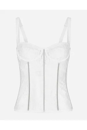 Dolce & Gabbana Lace Lingerie Bustier With Straps - Mujer Camisas Y Tops Encaje 1