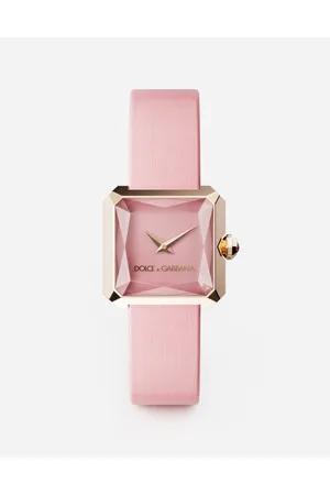 Dolce & Gabbana Reloj De Oro Con Pulsera De Seda - Mujer Relojes Fucsia Onesize