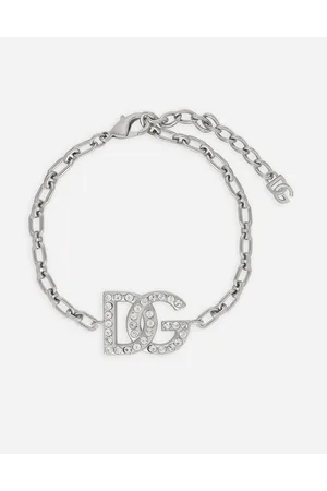 Dolce & Gabbana Pulsera De Cadena Con Logotipo Dg - Hombre Bisutería Metal Onesize