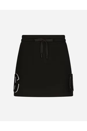 Dolce & Gabbana Minifalda De Punto Con Parche De Logotipo - Mujer Faldas Algod�n 38