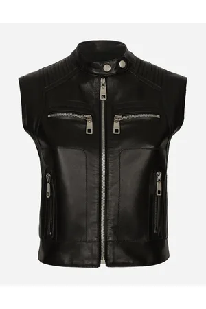 Dolce & Gabbana Chaleco De Piel Con Cremallera - Mujer Abrigos Y Chaquetones Piel 36