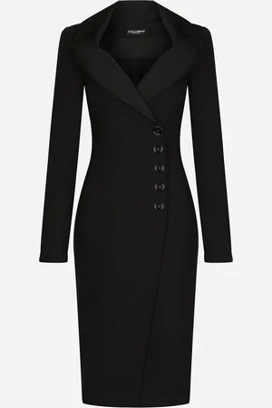 Dolce & Gabbana Vestido Midi Estilo Abrigo De Punto Técnico - Mujer Vestidos Tela 36