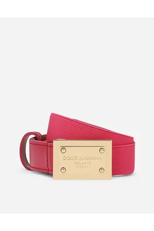 Dolce & Gabbana Cinturón Elástico Con Placa Con Logotipo - Mujer Accesorios Tela S