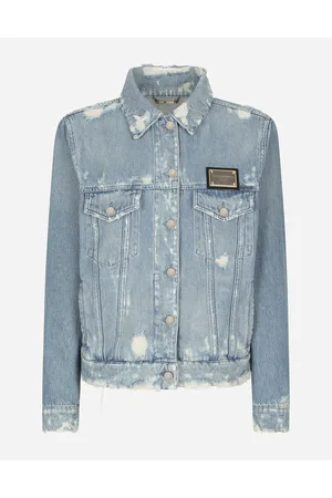 Dolce & Gabbana Cazadora Vaquera Con Placa Con Logotipo - Mujer Denim Algod�n 42