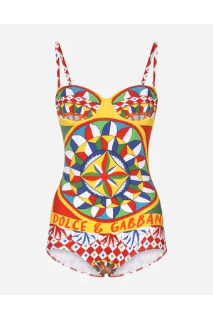 Dolce & Gabbana Bañador Balconette Con Estampado Carretto - Mujer Moda Baño Estampado Carretto Tela 1