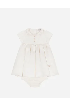 Dolce & Gabbana Duchesse And Jersey Midi Dress - Mujer Vestidos 6/9 Months