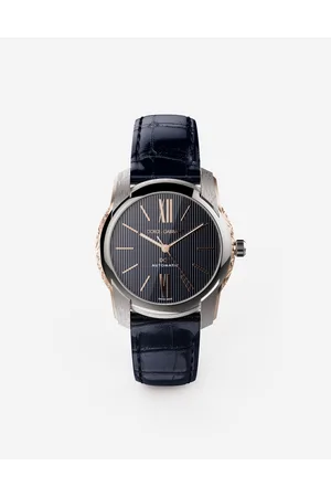 Dolce & Gabbana Dg7 Watch In Steel With Engraved Side Decoration In Gold - Hombre Relojes Onesize