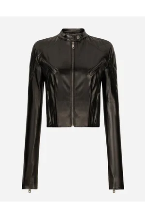 Dolce & Gabbana Cazadora Motera Corta De Piel - Mujer Abrigos Y Chaquetones Piel 36