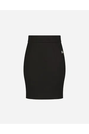 Dolce & Gabbana Minifalda De Punto Milano Con Logotipo Dg - Mujer Faldas Viscosa 36