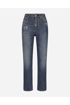 Dolce & Gabbana Vaqueros Boyfriend De Denim Azul Medio - Mujer Denim Algod�n 36