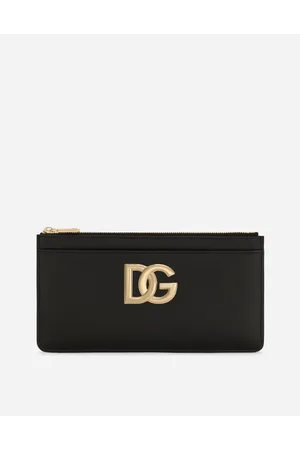 Dolce & Gabbana Tarjetero Grande En Piel De Becerro Con Logotipo Dg - Mujer Monederos Y Marroquinería Piel Onesize