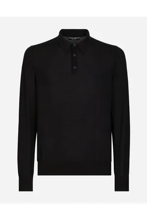 Dolce & Gabbana Pull Polo En Cachemire Avec Logo Dg Brodé - Hombre Prendas De Punto Azul Cachemira 44