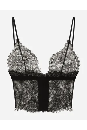 Dolce & Gabbana Triangle Lace Bralette - Mujer Lingerie 1
