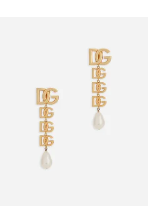Dolce & Gabbana Clip-on Earrings With Dg Logo - Mujer Bisutería Metal Onesize