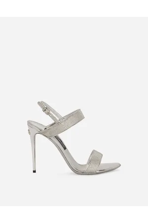 Dolce & Gabbana Sandalia De Raso Y Strass Termoadhesivos - Mujer Sandalias Y Cuñas 35