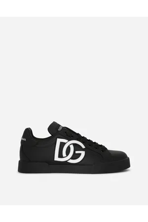 Dolce & Gabbana Sneakers Portofino En Cuir De Veau À Logo Dg - Mujer Zapatillas Piel 35