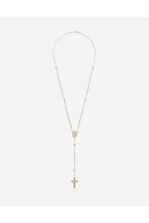 Dolce & Gabbana Tradition Yellow Gold Rosary Necklace - Hombre Collares Dorado Onesize