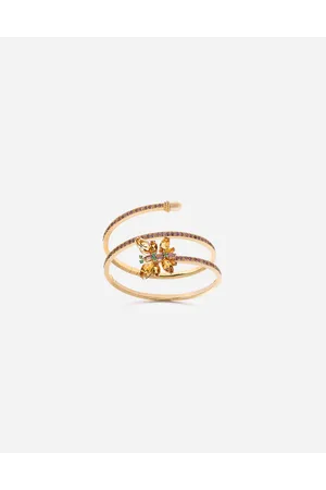 Dolce & Gabbana Pulsera Spring En Amarillo Con Engarces En Forma De Mariposa - Mujer Pulseras Dorado Dorado S