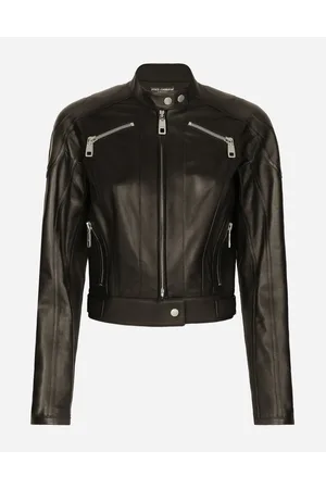 Dolce & Gabbana Cazadora Motera De Napa - Mujer Abrigos Y Chaquetones Piel 40