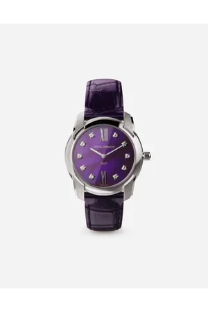 Dolce & Gabbana Dg7 Watch In Steel With Sugilite And Diamonds - Mujer Relojes Y Correas Onesize