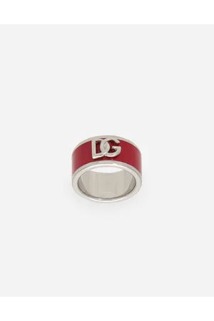 Dolce & Gabbana Anillo De Esmalte Con Logotipo Dg - Mujer Bisutería Metal 50