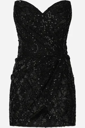 Dolce & Gabbana Vestido Corto Con Lentejuelas Bordadas - Mujer Vestidos 42